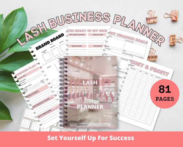Launch Your Lash Empire with Ease Using Our Comprehensive Business Plan Planner Tailored for Starting a Lash Business Streamline Your Vision and Achieve Success Step by Step